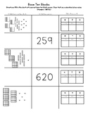 Base 10 Blocks - Place Value - 1.NBT.B2