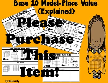 Preview of Base-10 Model--Place Value Foldable