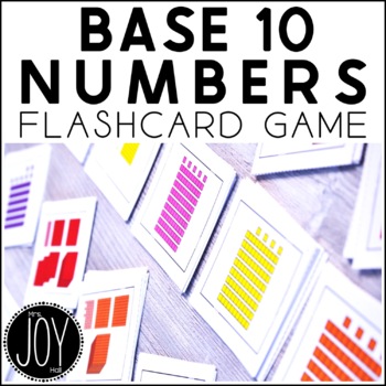 Base 10 Numbers Flashcard Game by Mrs Joy Hall | TPT