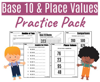 Preview of Base 10 & Place Value Practice Pack