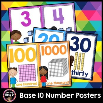Preview of Base 10 Number Posters