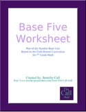 Day 2 - Base Five Worksheet
