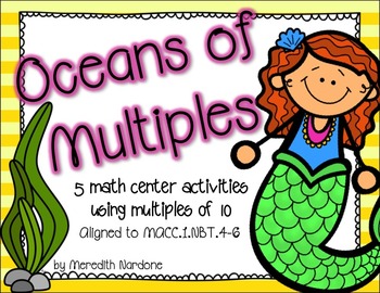 Preview of Base Ten Activities {Oceans of Multiples}