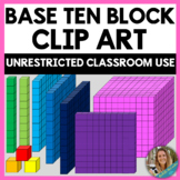 Base Ten Block Clip Art - Math Clipart
