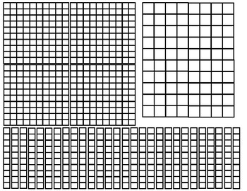 Preview of Base Ten Blocks Manipulatives