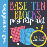 Base Ten Blocks | Math Manipulatives | PNG Clip Art Graphics