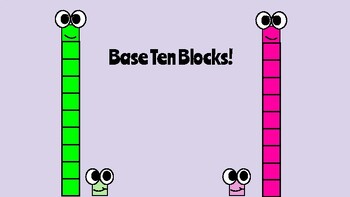 Preview of Base Ten Blocks Printable