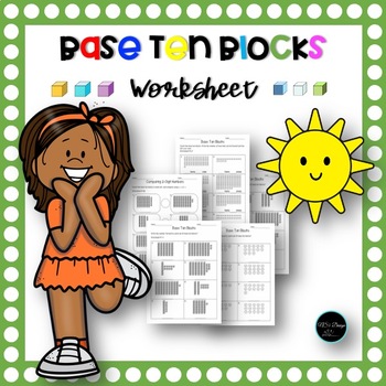 Preview of Base Ten Blocks Printable, Tens And Ones, Place Value, Comparing Number
