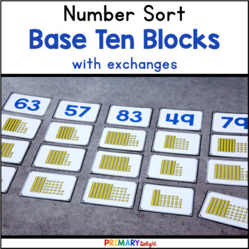 Preview of Base Ten Number Sort FREE | Place Value Game