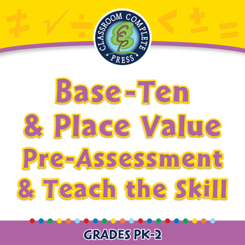 Preview of Base-Ten & Place Value - Pre-Assessment & Teach the Skill - NOTEBOOK Gr. PK-2