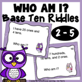 Base Ten Riddles - Place Value Task Cards