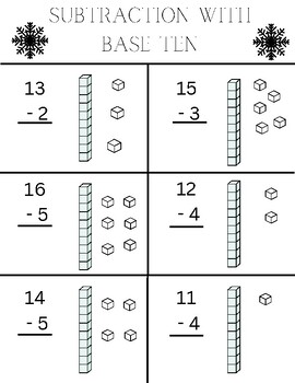 Preview of Base Ten Subtraction