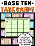 Base Ten Task Cards | Place Value Math Center