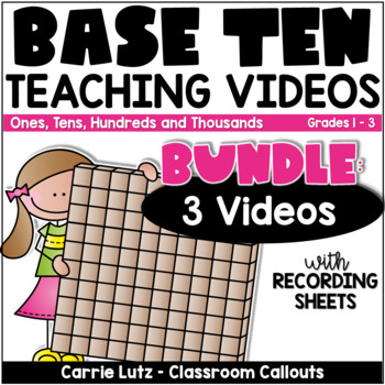 Preview of Base Ten Blocks: Teaching Video – Bundle