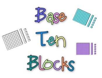 Preview of Base Tens Blocks - Powerpoint