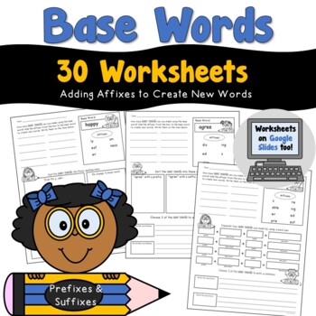 Base Words Worksheets by Teacher's Take-Out | Teachers Pay Teachers