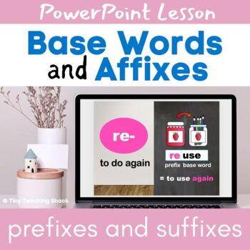 Preview of Base Words and Affixes Interactive PowerPoint