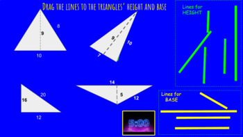 Preview of Base and Height in Parallelogram/Triangle Interactive Google Slides