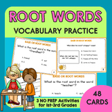 Base or Root Words Task Cards | Vocabulary Practice for 1s