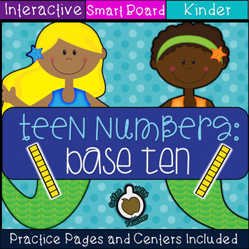 Preview of Base ten: Diving into Teen Numbers  (SMART Board)
