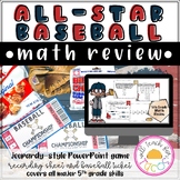 Baseball 5th Grade Math Review