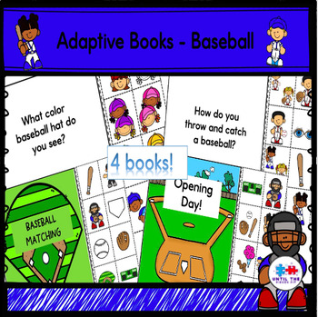 Preview of Baseball Adapted Books (opening day, colors, matching & how to play?)