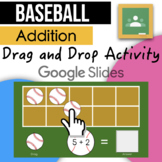 Baseball Addition with a Ten Frame - Google Classroom Activity