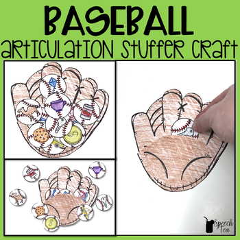Preview of Baseball Articulation Stuffer Craft | Spring Articulation