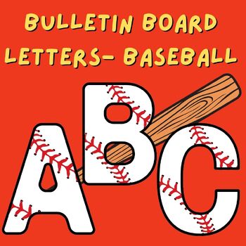 Preview of Baseball Bulletin Board Letters | MLB | Decoration | Sports