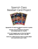 Baseball Card Project for Spanish Class