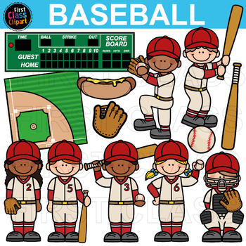 Preview of Baseball Clip Art