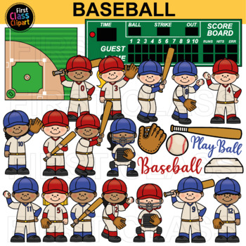 Preview of Baseball Clip Art