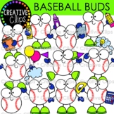 Baseball Clipart Buds {Creative Clips Clipart}