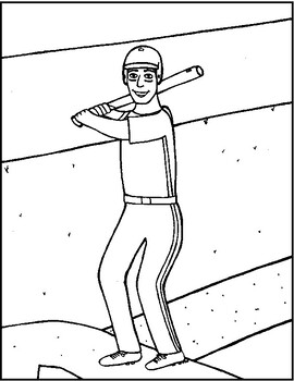 Baseball Coloring Page By Mr Ds Precal Store Teachers Pay Teachers