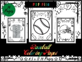 Baseball Coloring Pages For kids, Sport Coloring Sheets PD