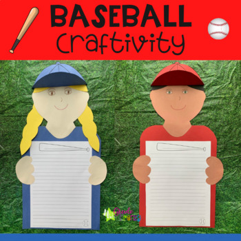 Preview of Baseball Craft Baseball Writing Activity Opening Day
