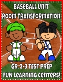 Baseball Day Activities | Test Prep | Baseball Room Transf