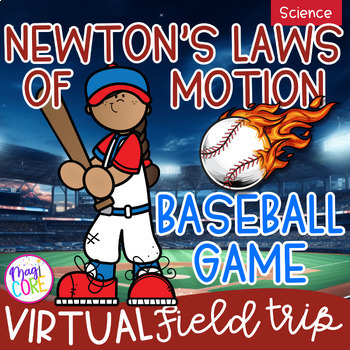 Preview of Baseball Game Virtual Field Trip Newton's Laws of Motion Digital Activity