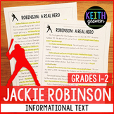 Baseball Informational Text:  Jackie Robinson (Grades 1-2)