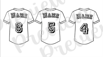Baseball Jerseys by Ms Cotes Creative Thoughts | TPT
