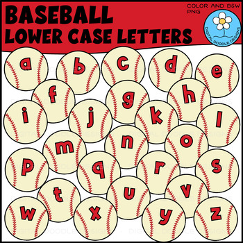 *GAME ON - BASEBALL* Printable Baseball Letters Numbers Ball Clip Art