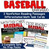 Baseball Reading Comprehension Activities Passages Problem