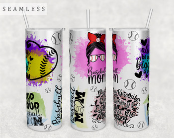 Mom Quotes Tumbler Wrap, 20 Oz Skinny Tumbler Mom Sayings Design