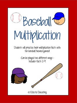 Baseball Multiplication Worksheets Teaching Resources Tpt