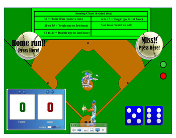 Baseball Multiplication Interactive by WYO Teach TPT