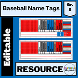 Baseball Name Tags