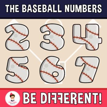 Preview of Baseball Numbers Clipart