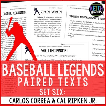 Baseball Paired Texts: Bryce Harper and George Brett: Nonfiction Passages