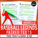 Baseball Paired Texts: Mike Trout and Derek Jeter (Grades 1-2)
