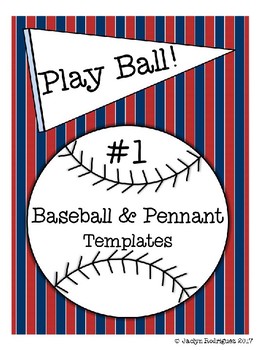 Baseball Pennant Templates By Jaclyn Rodriguez Tpt